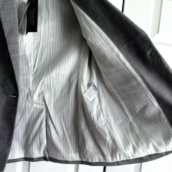 NEW Banana Republic Gray Lightweight Wool Blazer Suit Jacket - Picture 8 of 11